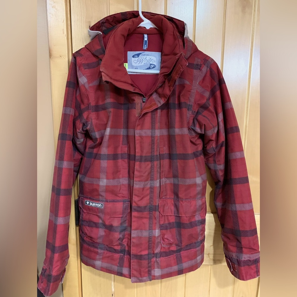 Burton The White Collection Boys Snowboard Jacket Size Large